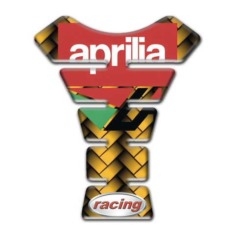 Aprilia Tank Fuse Yellow Mosaic racing Logo 