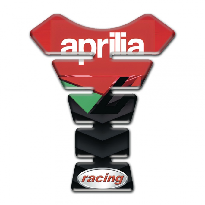 Aprilia Tank Guard Pads Red Black Print racing Logo 