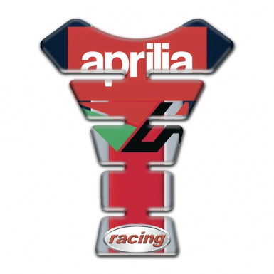Aprilia Tank Guard Pads Multicolored Background Racing logo 
