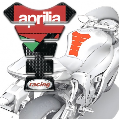 Aprilia Tank Pad Protector Grey Belt Base Racing Style 
