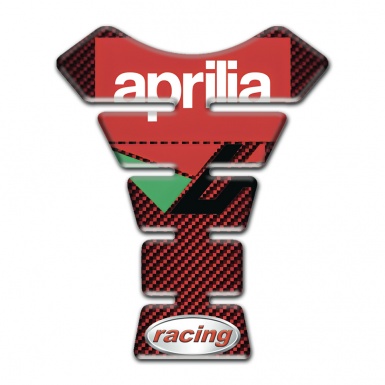 Aprilia Tank Fuse Red Carbon base Racing Logo 