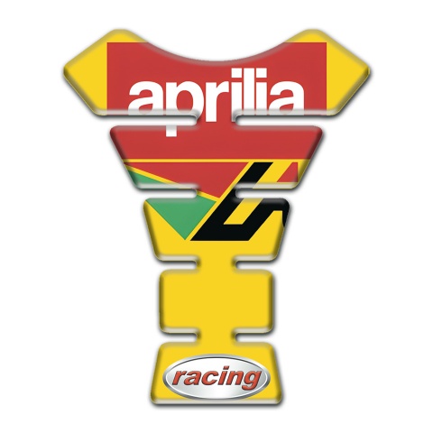 Aprilia Tank Fuse Yellow Base Red White Logo 