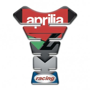 Aprilia Tank Guard Pads Motorcycle Style Red White Logo 