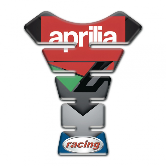 Aprilia Tank Guard Pads Motorcycle Style Red White Logo 
