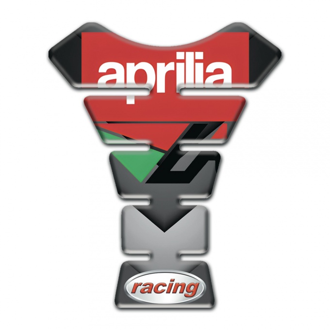 Aprilia Tank Pad Motorbike Gray Nuance Decoration Racing Style 