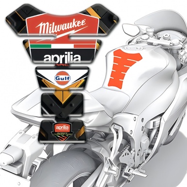 Aprilia Tank Pad Protector Milwaukee Logo Edition 