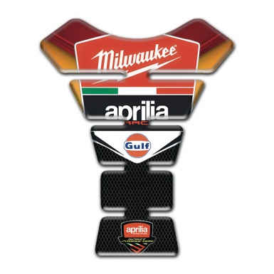 Aprilia Tank Pad Motorbike Premium Quality Model Milwaukee Style 