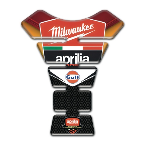 Aprilia Tank Pad Motorbike Premium Quality Model Milwaukee Style 