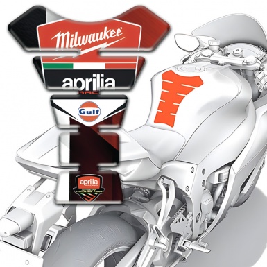 Aprilia Tank Guard Pads High-Quality Print 