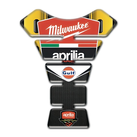 Aprilia Tank Protector Premium Quality Yellow Black Print 