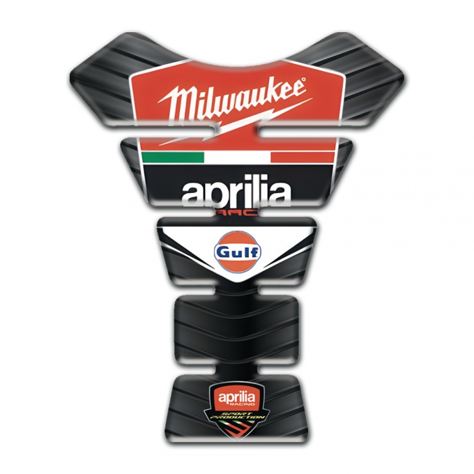 Aprilia Tank Guard Pads Rubber Effect Milwaukee Style Model 