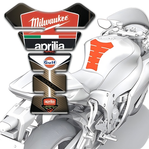 Aprilia Tank Protector Bronze Design Milwaukee Style 