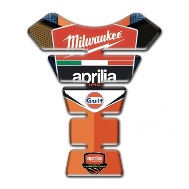 Aprilia Tank Guard Pads Orange Nuances Base Milwaukee Style 