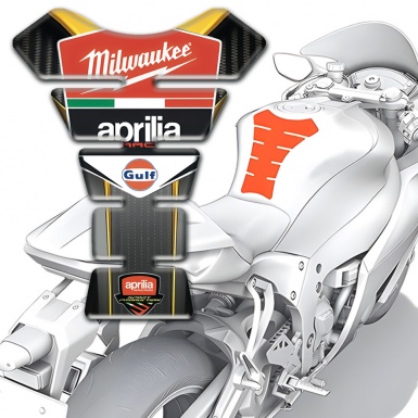 Aprilia Tank Pad Protector Milwaukee Edition 