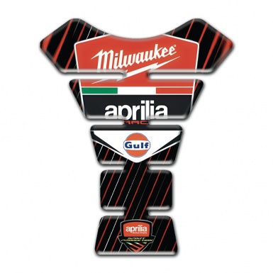 Aprilia Tank Guard Pads Thin Colorful Stripes Design 
