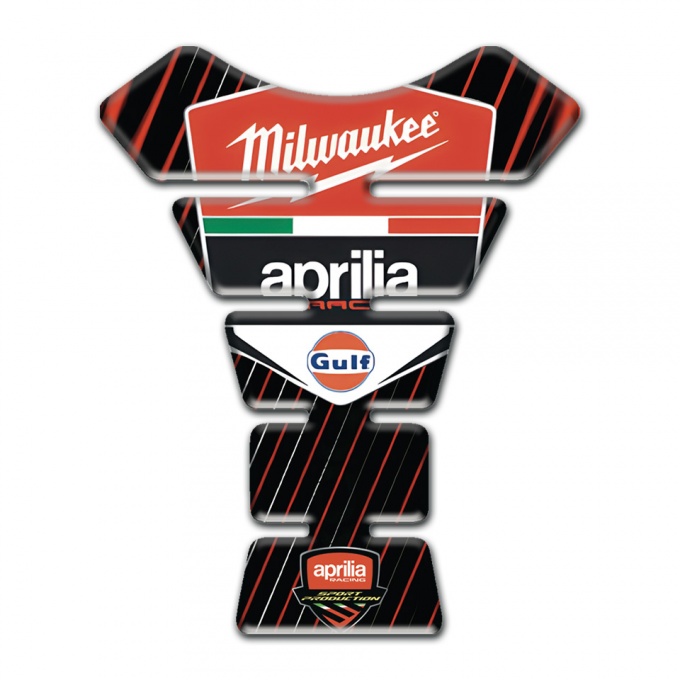 Aprilia Tank Guard Pads Thin Colorful Stripes Design 