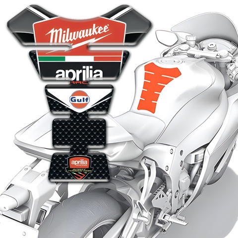 Aprilia Tank Pad Protector Premium Quality Edition Milwaukee Style 