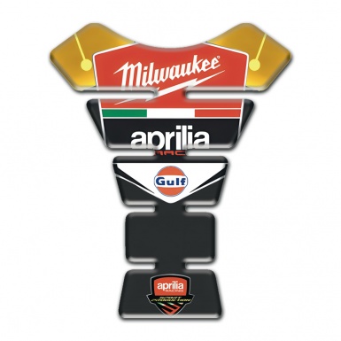 Aprilia Tank Guard Pads Stylish Version Milwaukee Logo 
