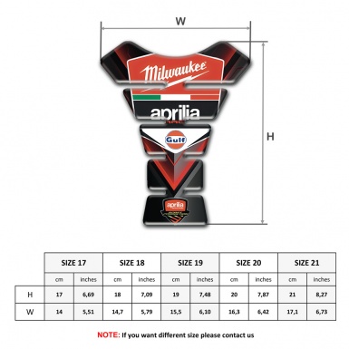 Aprilia Tank Guard Pads Milwaukee Style Stylish Vision 