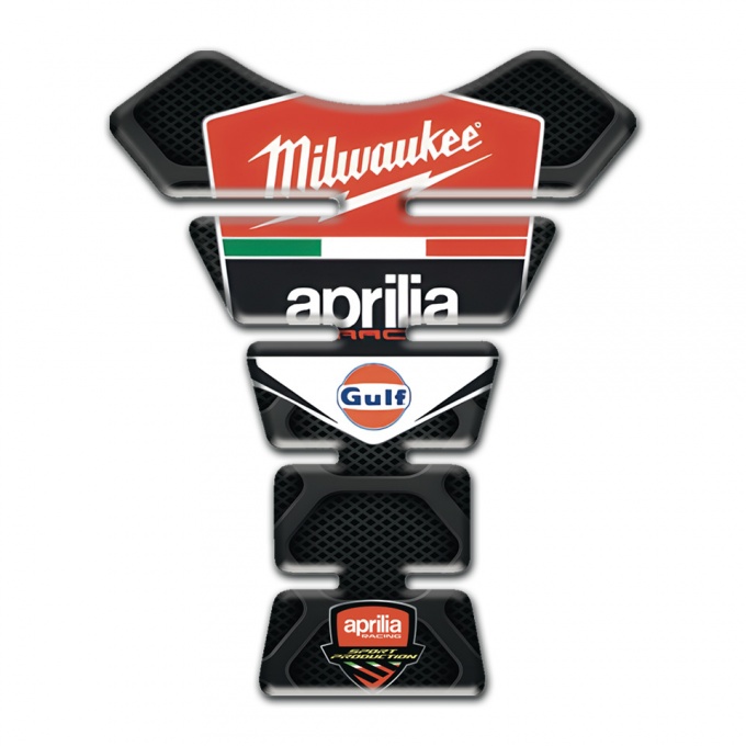 Aprilia Tank Pad Motorbike Dark Design Milwaukee edition 