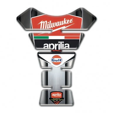 Aprilia Tank Protector Metal Effect Design Milwaukee edition 