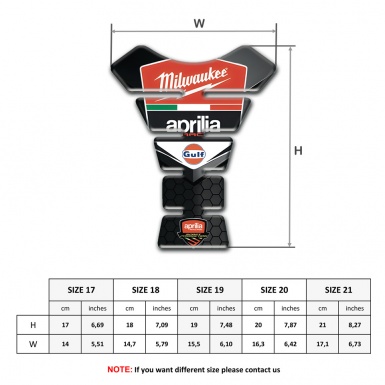 Aprilia Tank Fuse Milwaukee Logo Edition 