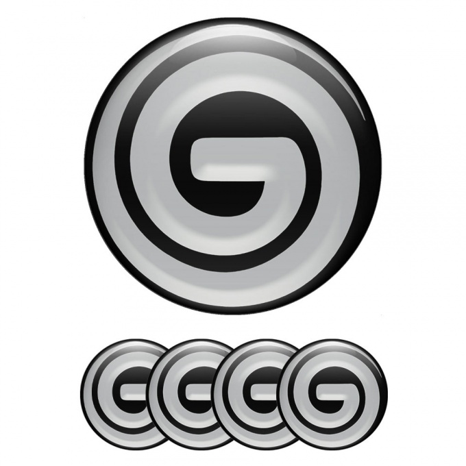 Gemballa Logo Emblems Silicone Stickers for Wheel Center Caps