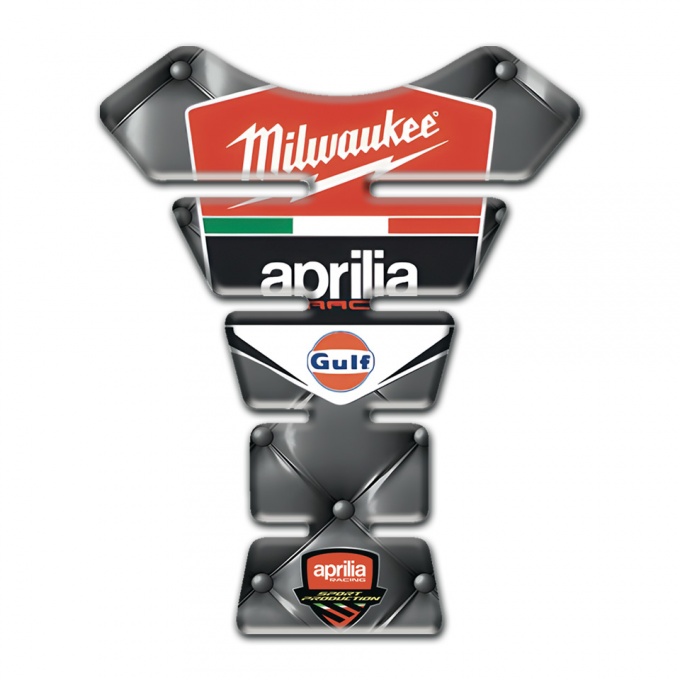 Aprilia Tank Fuse Gray Leather Base Milwaukee Style 