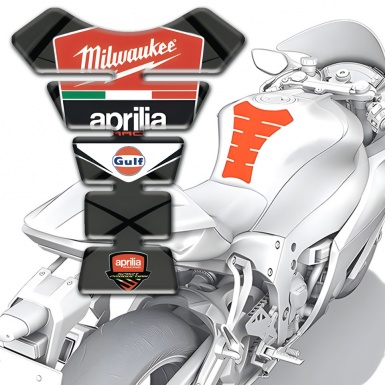 Aprilia Tank Protector High-Quality Version Milwaukee Style 
