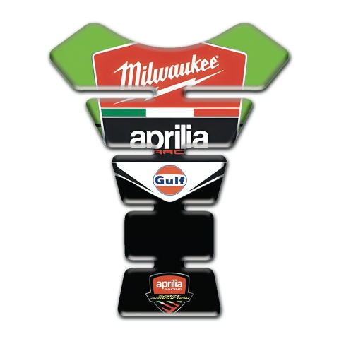 Aprilia Tank Fuse Green Black Design Milwaukee Style 