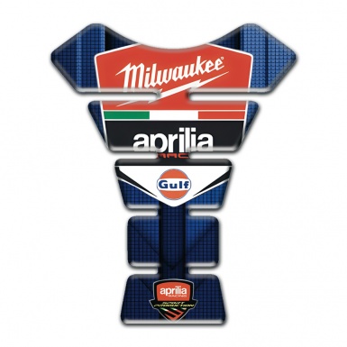 Aprilia Tank Protector Blue Decoration Milwaukee Style 