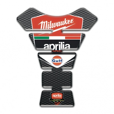 Aprilia Tank Pad Motorbike Drak Flakes Base Milwaukee Logo Style 