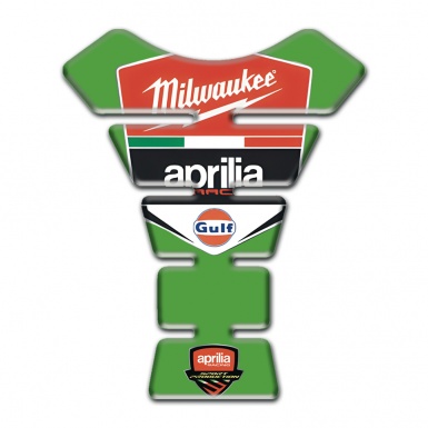 Aprilia Tank Protector Green Base Milwaukee Style 