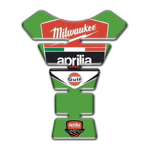 Aprilia Tank Protector Green Base Milwaukee Style 