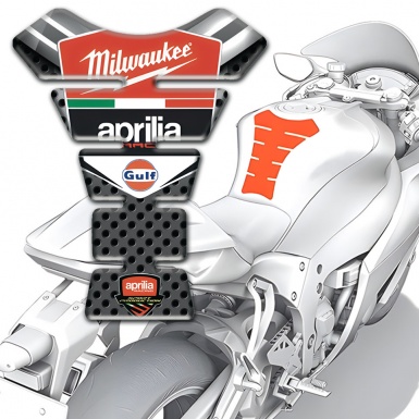 Aprilia Tank Guard Pads Modern Vision Design 