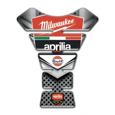 Aprilia Tank Fuse Unique Design with Milwaukee Logo 