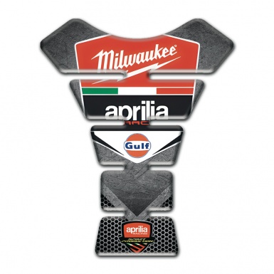 Aprilia Tank Pad Protector Scratched Plate Effect 