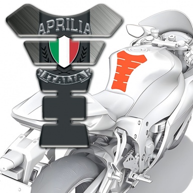 Aprilia Tank Protector Matte Base Italian Flag Logo 