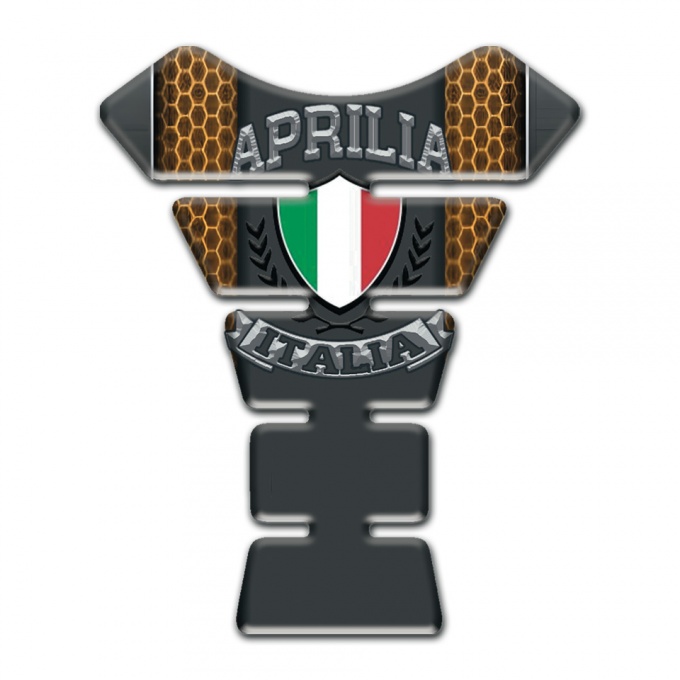 Aprilia Tank Fuse Copper Honeycomb Base Motive Italian Flag Logo 