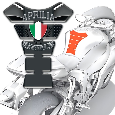 Aprilia Tank Pad Motorbike Racing Edition Italian Flag Logo