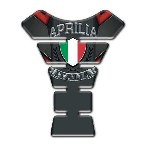 Aprilia Tank Guard Pads Motorcycle Model with Italian Flag Logo