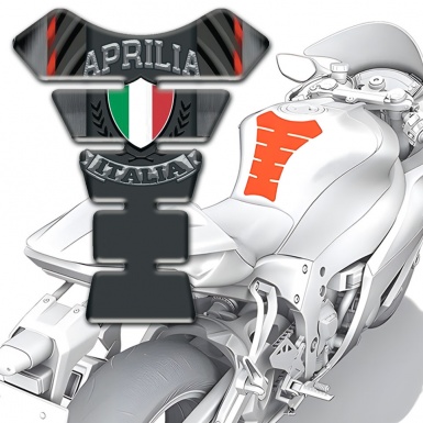 Aprilia Tank Protector Unique Decoration Italian Flag Logo