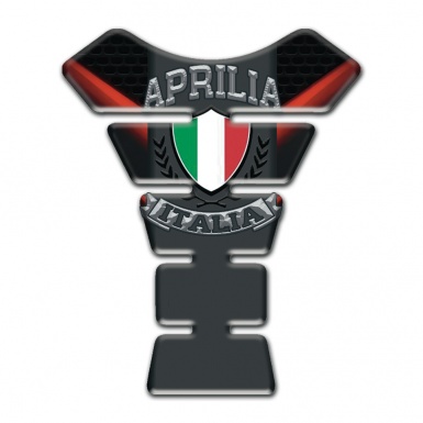 Aprilia Tank Protector Black with Red Element Background 