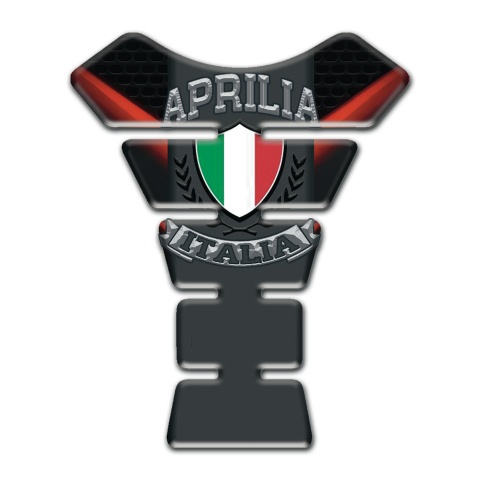 Aprilia Tank Protector Black with Red Element Background 