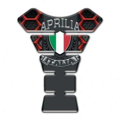 Aprilia Tank Pad Motorbike Red Grid Edition 
