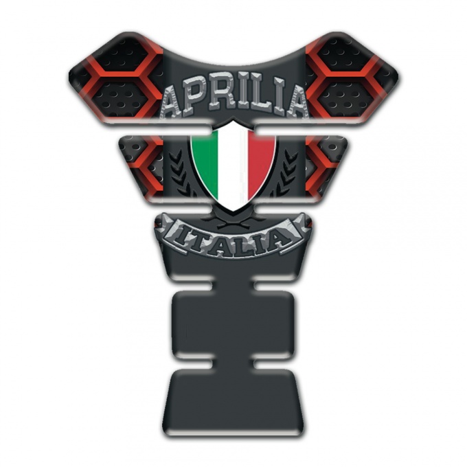 Aprilia Tank Pad Motorbike Red Grid Edition 