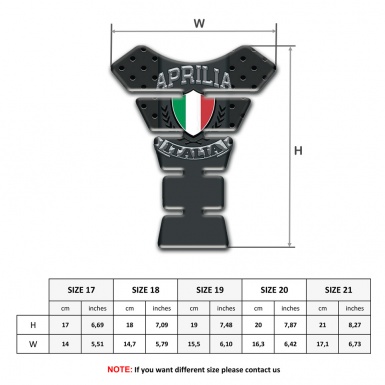 Aprilia Tank Protector Perforated Rubber Edition