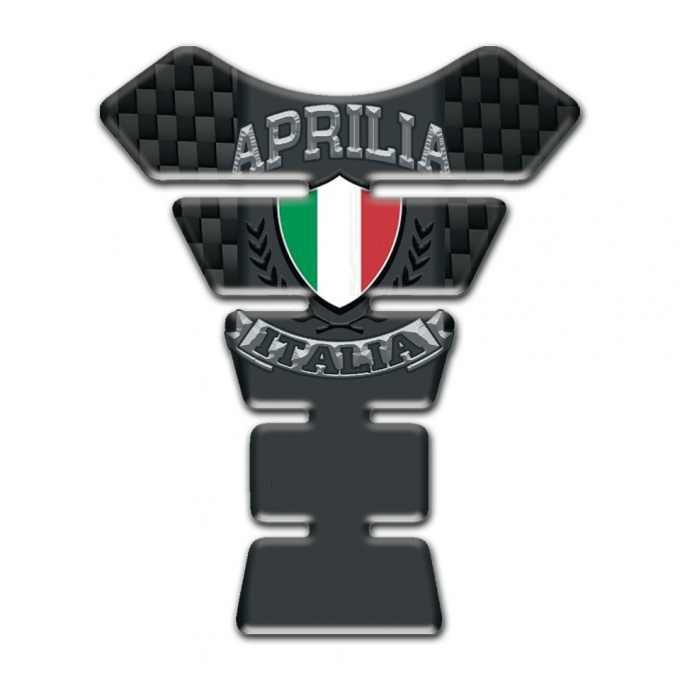 Aprilia Tank Pad Motorbike Black Fibers Edition 