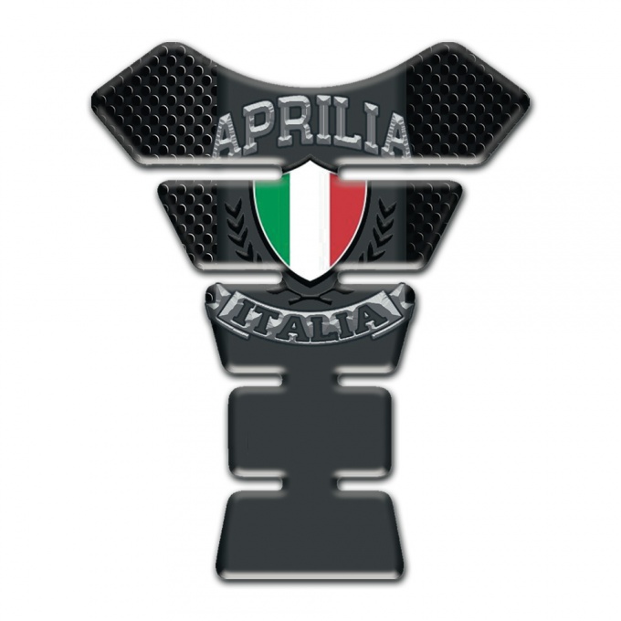 Aprilia Tank Pad Protector Black Flakes Design 