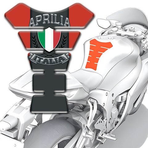 Aprilia Tank Fuse Red Base Italia Logo 
